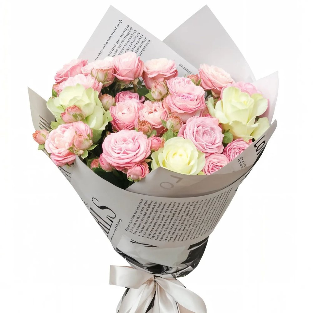 Букет роз Прикосновение утра